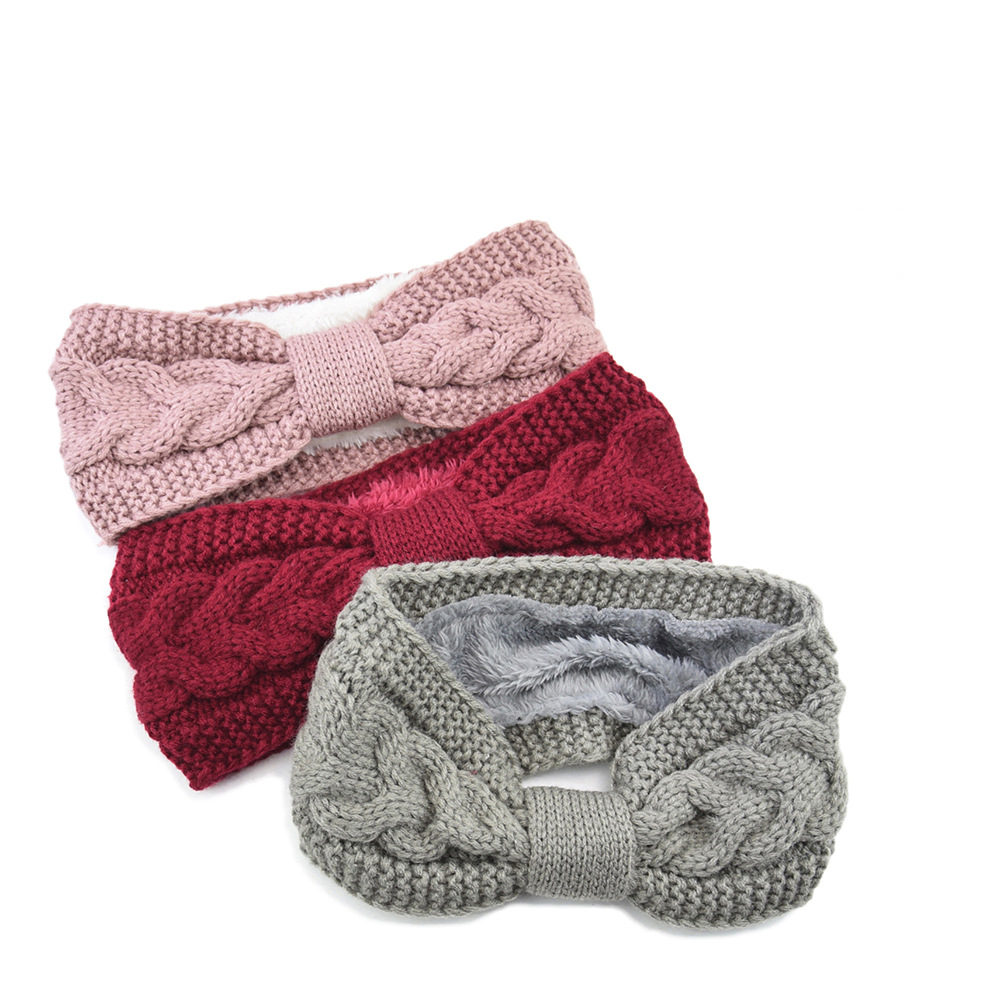 Winter Headband Fleece - 여자를위한 새로운 퍼지 양털 줄 지어