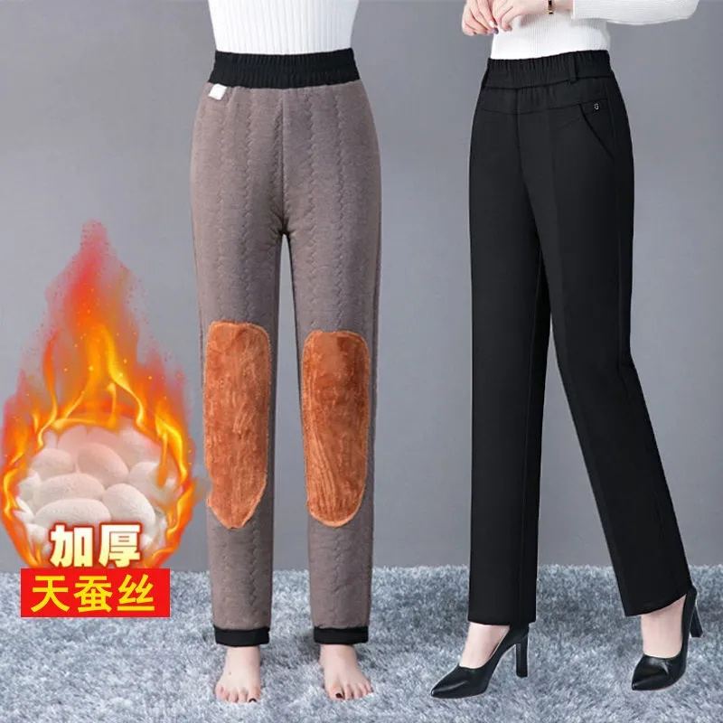 Corduroy Pant Warm - 스트레이트 레그 팬츠 여성 가을/겨울 2022New