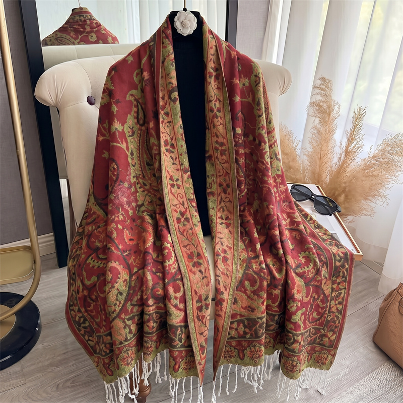 Cashmere Pashmina Wrap - 2026 럭셔리 브랜드 캐시미어 여성 스카프