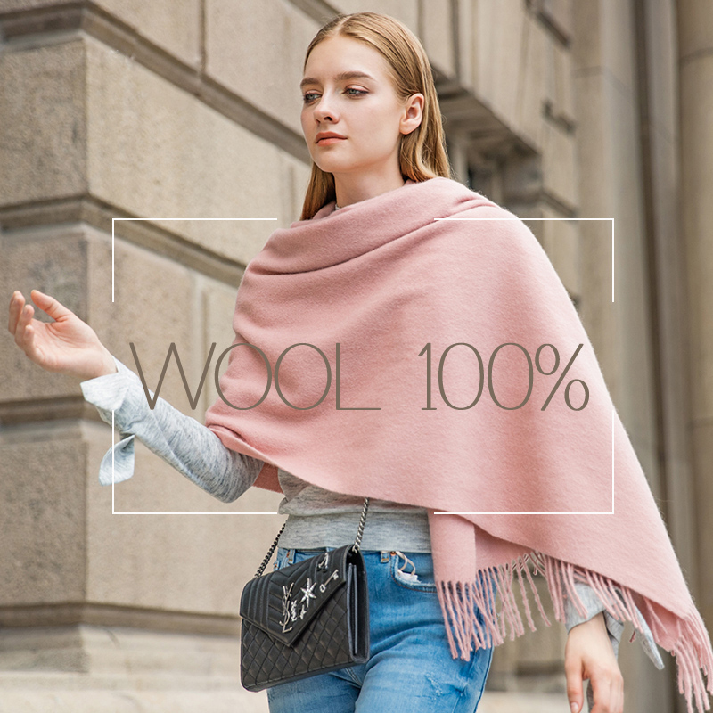 Shawl Wrap Winter - 양모 겨울 스카프 여성 패션 목도리