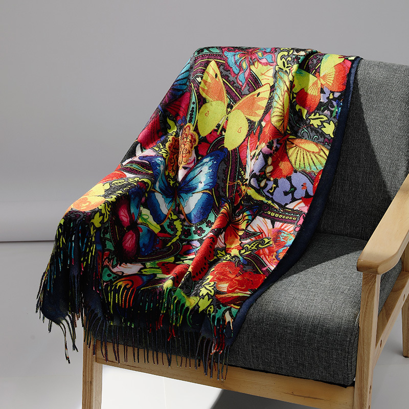 Cashmere Pashmina Wrap - 여성을위한 럭셔리 브랜드 유화 캐시미어 스카프