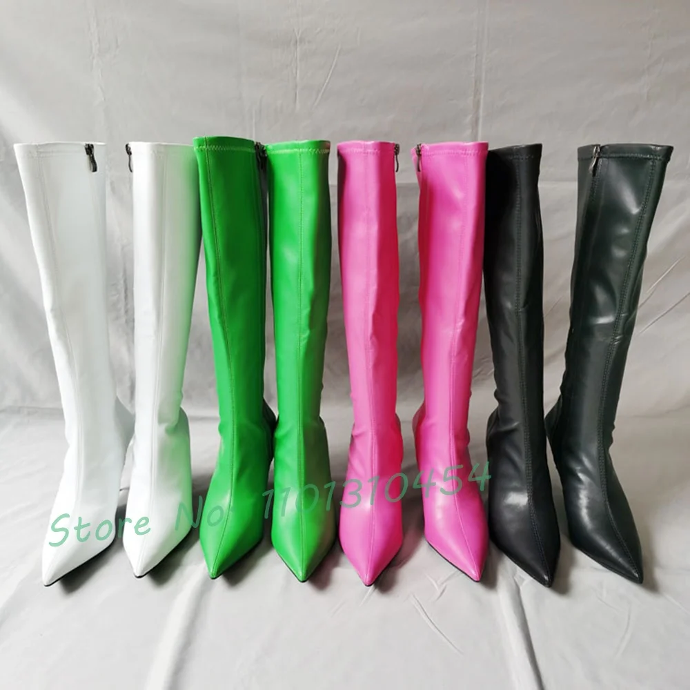 Waterproof Winter Boot - 여성용 슈퍼 포인트 니 하이 부츠,