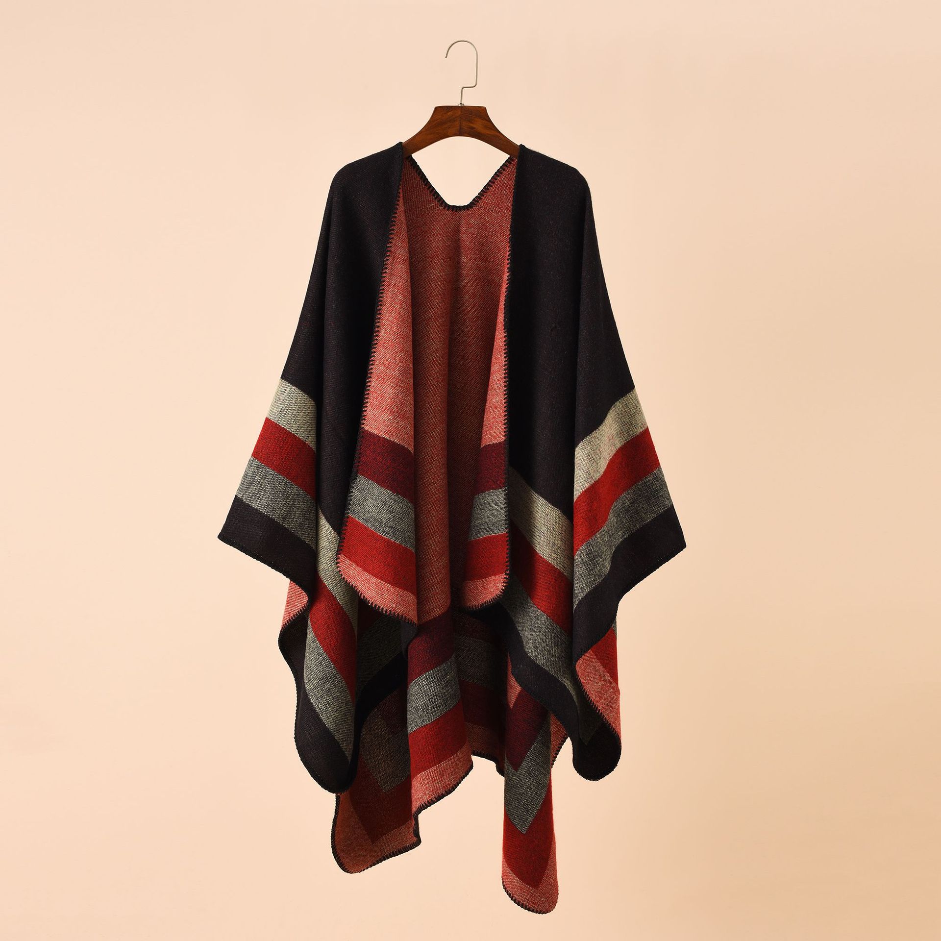 2024 새로운 패션 겨울 따뜻한 격자 무늬 판초와 여 - Shawl Wrap Winter 리뷰 및 가격