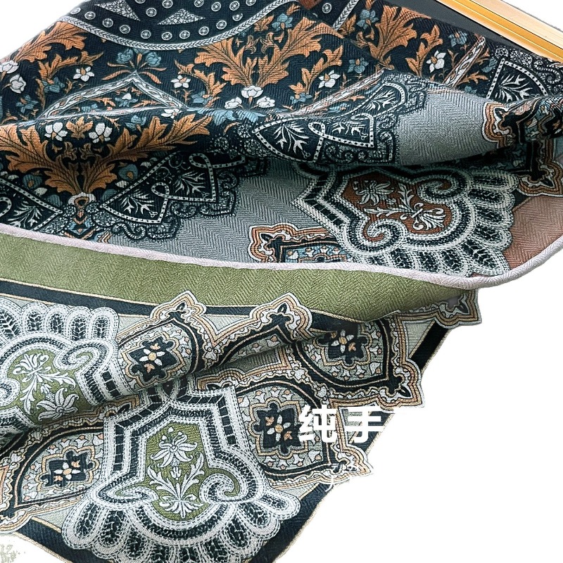 센트럴 컴퍼스 페르시안 플로럴 스퀘어 스카프 30% 멀 - Shawl Wrap Winter 리뷰 및 가격