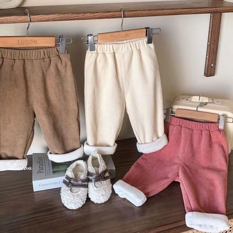 가을 겨울 아동복 플리스 안감 단색 코듀로이 바지 따뜻 - Corduroy Pant Warm 리뷰 및 가격