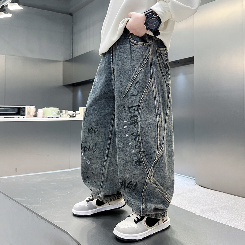 아이들 겨울용 따뜻한 보온 데님 팬츠, 레터링이 있는  - Corduroy Pant Warm 리뷰 및 가격