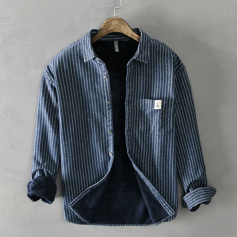남성 겨울 패션 플리스 안감 따뜻한 두꺼운 클래식 스트 - Flannel Shirt Lined 리뷰 및 가격