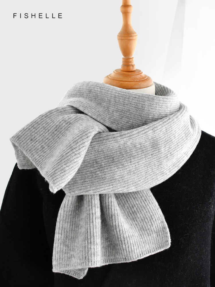 회색 단색 캐시미어 스카프, 겨울 여성 양모 스카프,  - Wool Scarf Men 리뷰 및 가격