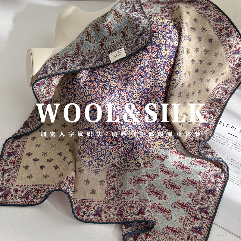 70% 울 30% 실크 스카프 여성용 반다나 스퀘어 스 - Wool Scarf Men 리뷰 및 가격