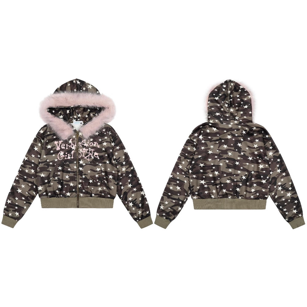 남성용 집업 후드티 하이 스트리트 카모 프린트 오버사이 - Sherpa Hoodie Fleece 리뷰 및 가격