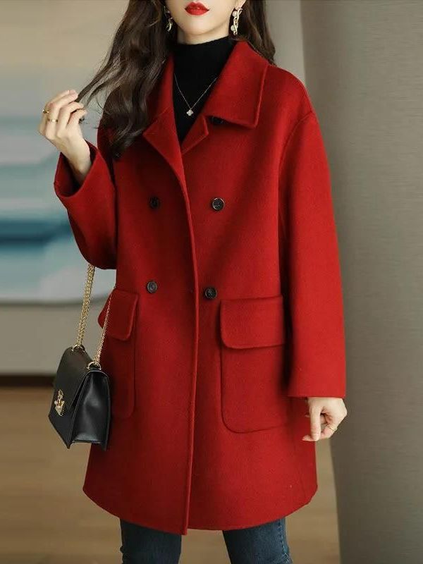 스타일리시한 중간 길이 울 코트 가을 겨울 플러스 사이 - Down Jacket Packable 리뷰 및 가격