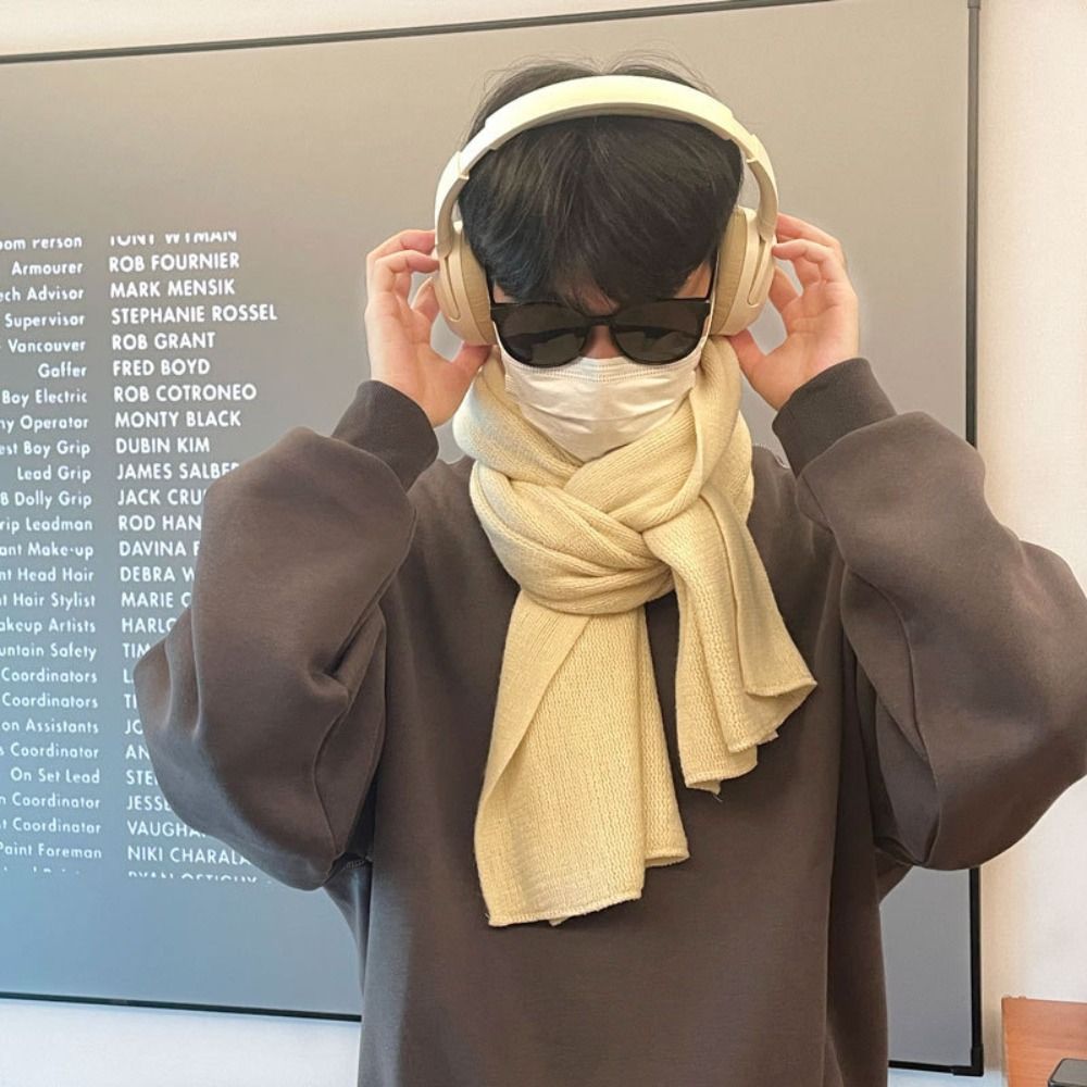 고품질 솔리드 컬러 남성용 울 스카프 심플하고 부드러운 - Wool Scarf Men 리뷰 및 가격