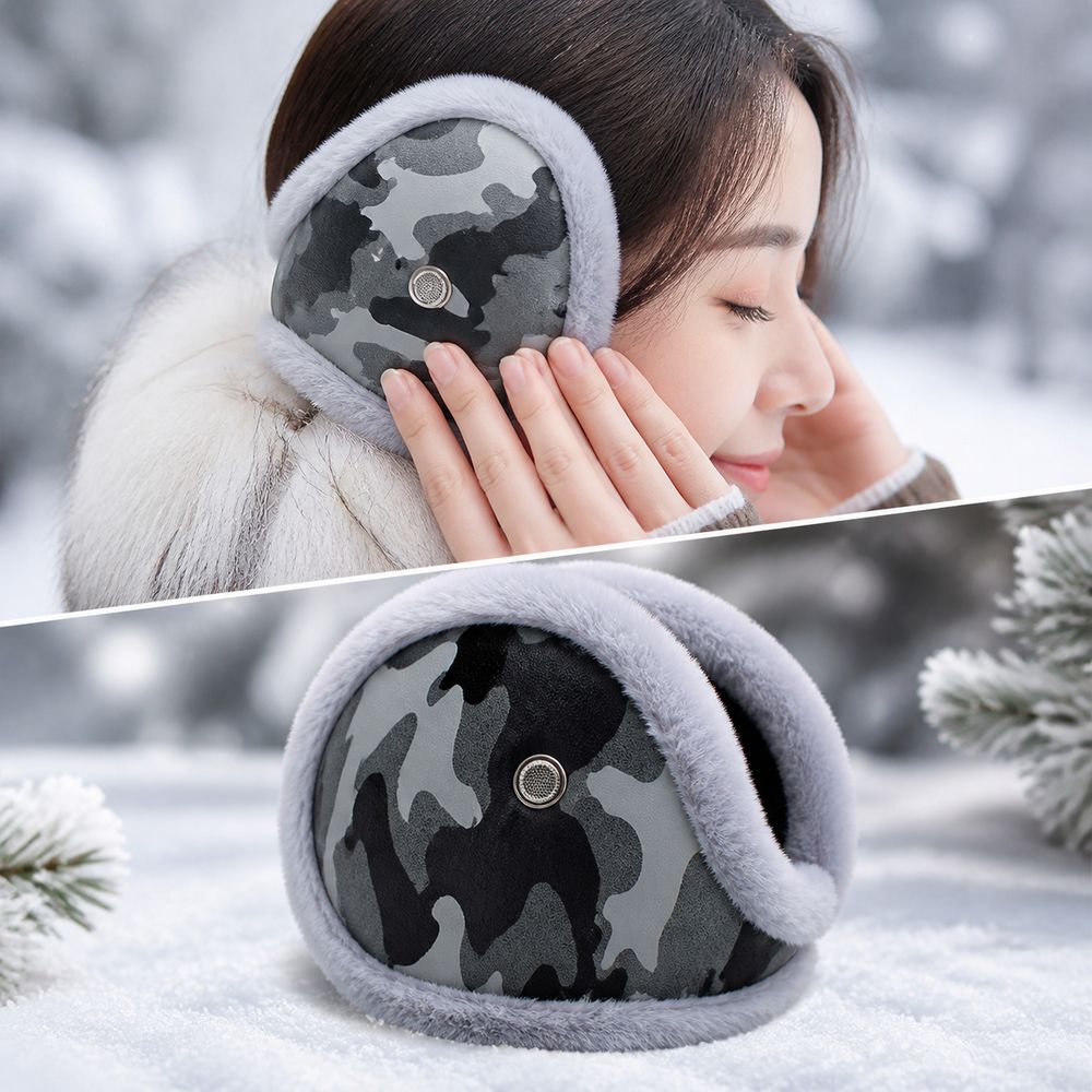 새로운 PU 가죽 겨울 귀마개 패턴 접이식 귀마개 방풍 - Earmuffs Foldable 리뷰 및 가격