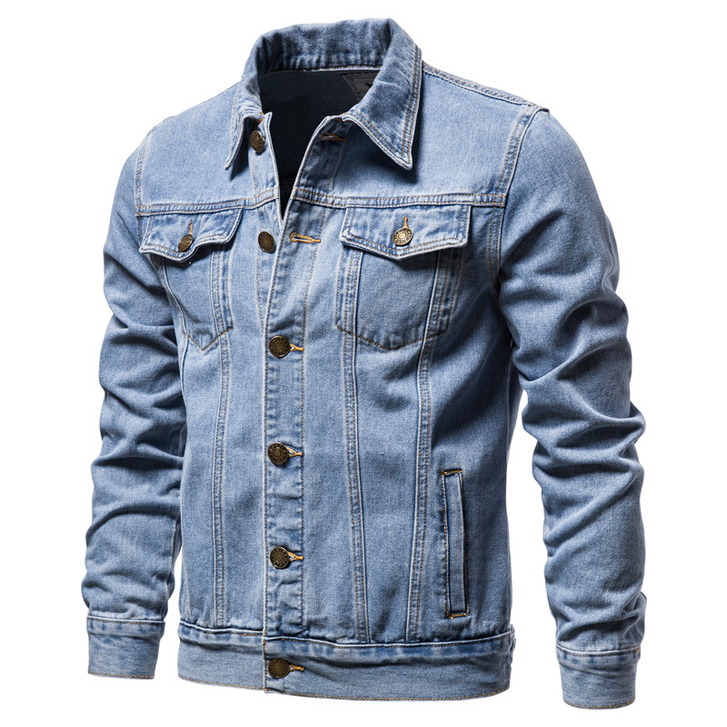 2025 가을 남성 솔리드 데님 재킷 패션 오토바이 빈 - Down Jacket Packable 리뷰 및 가격