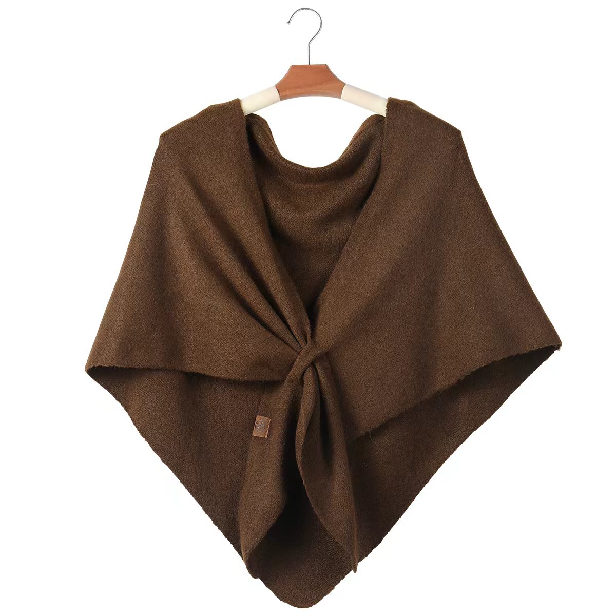 심플한 단색 니트 삼각 숄, 트렌디한 패션 랩 스카프, - Shawl Wrap Winter 리뷰 및 가격